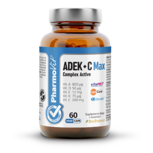 ADEK + C MAX Complex Active 60 kaps Vege | Clean Label Pharmovit