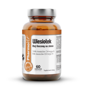 Wiesiołek olej tłoczony na zimno Uroda, Krążenie | Pharmovit