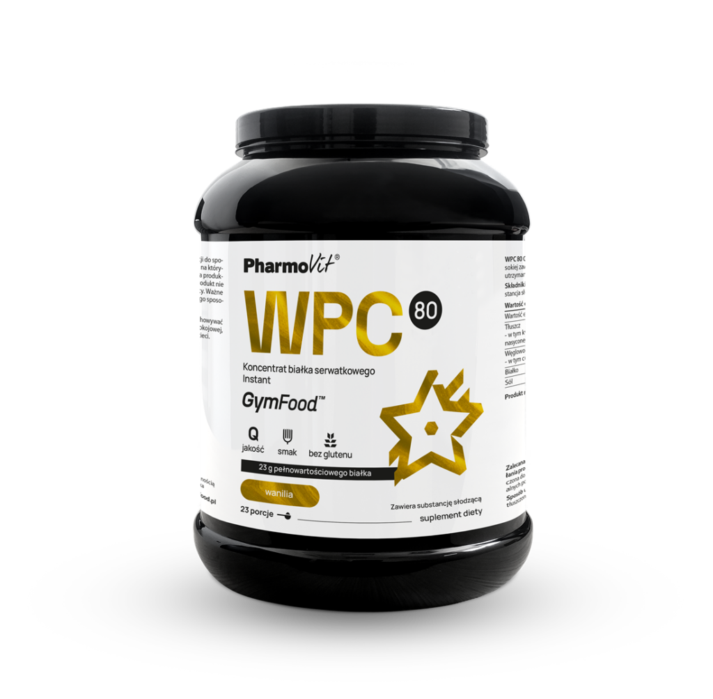 WPC 80 Koncentrat białka serwatkowego Instant (wanilia) | Pharmovit