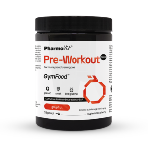 Pre-Workout Plus Formuła przedtreningowa (grejpfrut) 500 g | GymFood Pharmovit