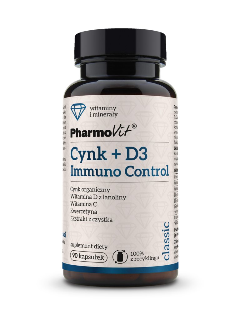 Cynk + D3 Immuno Control Odporność | Pharmovit