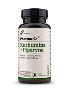 Kurkumina + Piperyna Trawienie, Stawy, Odporność | Pharmovit