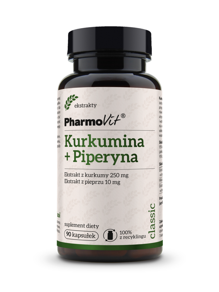 Kurkumina + Piperyna Trawienie, Stawy, Odporność | Pharmovit