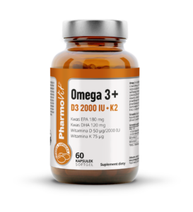 Omega 3+  D3 2000IU+K2 Softgel | Pharmovit