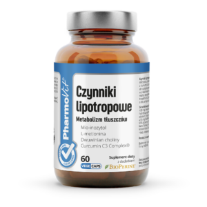 Czynniki lipotropowe Metabolizm tłuszczów 60 kaps | Clean label Pharmovit