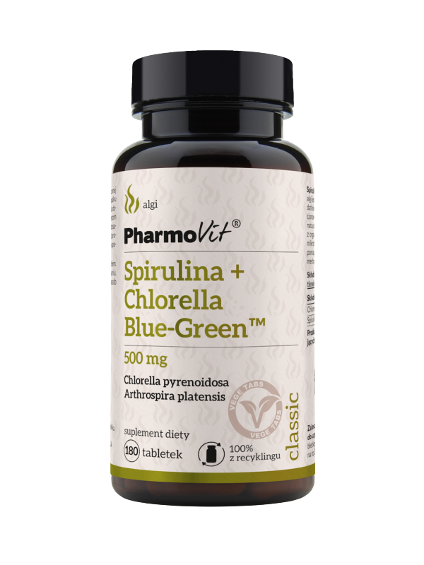 Spirulina + Chlorella Blue-Green™ 500 mg | Pharmovit