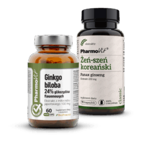 Wsparcie pamięci i koncentracji: Ginkgo biloba + Żeń-szeń koreański